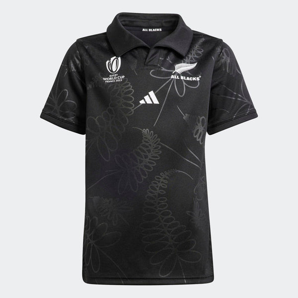 Rugby Heaven adidas All Blacks Kids Rugby World Cup 2023 Home Rugby Shirt - www.rugby-heaven.co.uk
