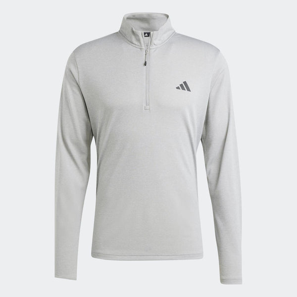 adidas Mens Train Essentials Training 1/4-Zip Long Sleeve Sweatshirt 