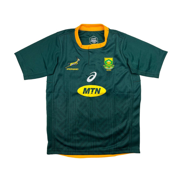 Rugby Heaven ASICS South Africa Springboks Kids Home Fan Rugby T-Shirt - www.rugby-heaven.co.uk