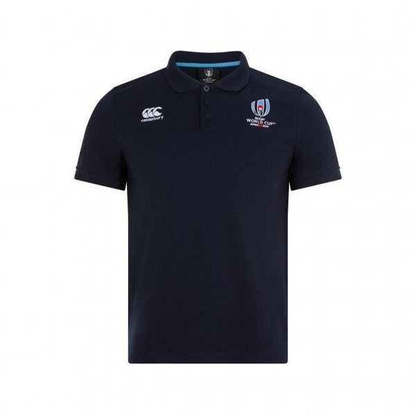 Rugby Heaven Canterbury RWC19 Cotton Pique Polo Navy - www.rugby-heaven.co.uk