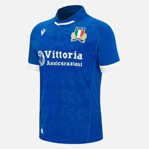 Macron Italy FIR 2024 Mens Home Rugby Shirt