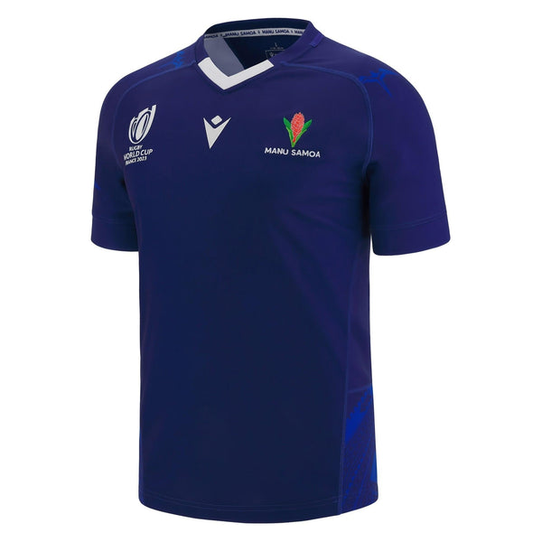 Macron Samoa Mens Rugby World Cup 2023 Home Rugby Shirt 