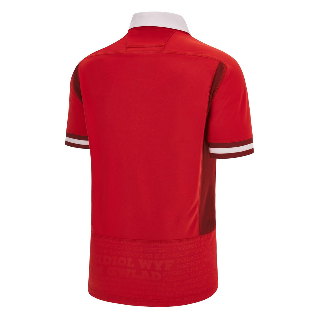 Macron Wales WRU Rugby World Cup 2023 Mens Home Rugby Shirt