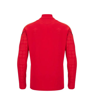 Macron Wales WRU 2025/26 Kids Players Training 1/4 Zip Top