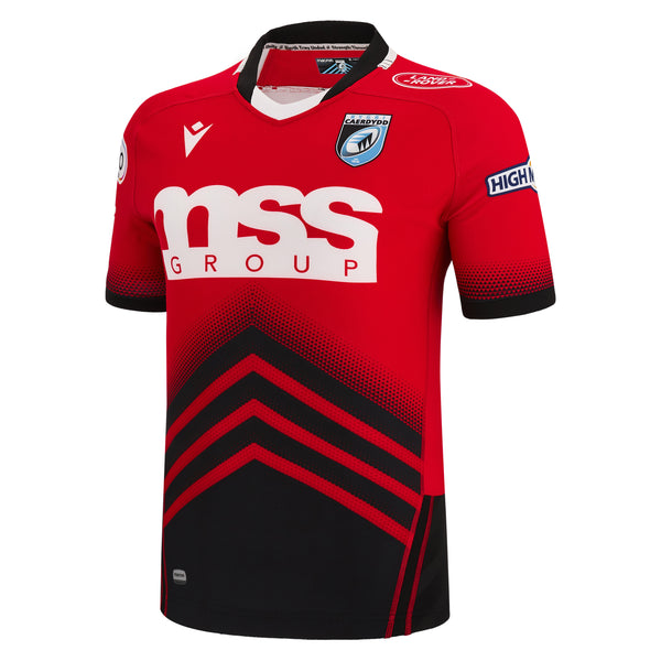 Macron Cardiff Rugby Mens Away Rugby Shirt