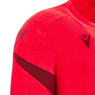 Macron Wales WRU 2025/26 Kids Players LS Training T-Shirt