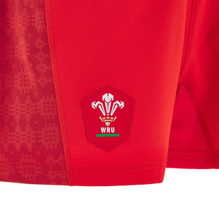 Macron Wales WRU 2025/26 Mens Home Rugby Shorts