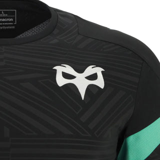 Macron Ospreys Rugby 2025/26 Mens Training Poly Long Sleeve Top