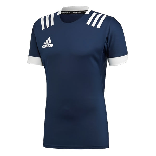 Adidas Hooped Kids ss14 NavyWhite Match Rugby Shirt