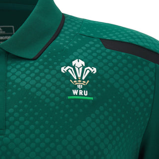Macron Wales WRU 2026/27 Mens Travel Poly Polo