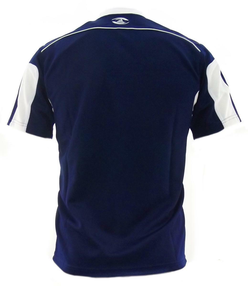 Rugby Heaven Adidas 3 Stripe Kids Navy/White Match Rugby Shirt - www.rugby-heaven.co.uk