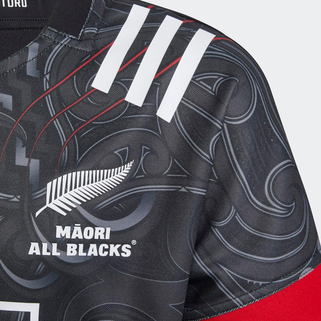 Rugby Heaven adidas Kids Maori New Zealand All Blacks Supporters Rugby Shirt - www.rugby-heaven.co.uk