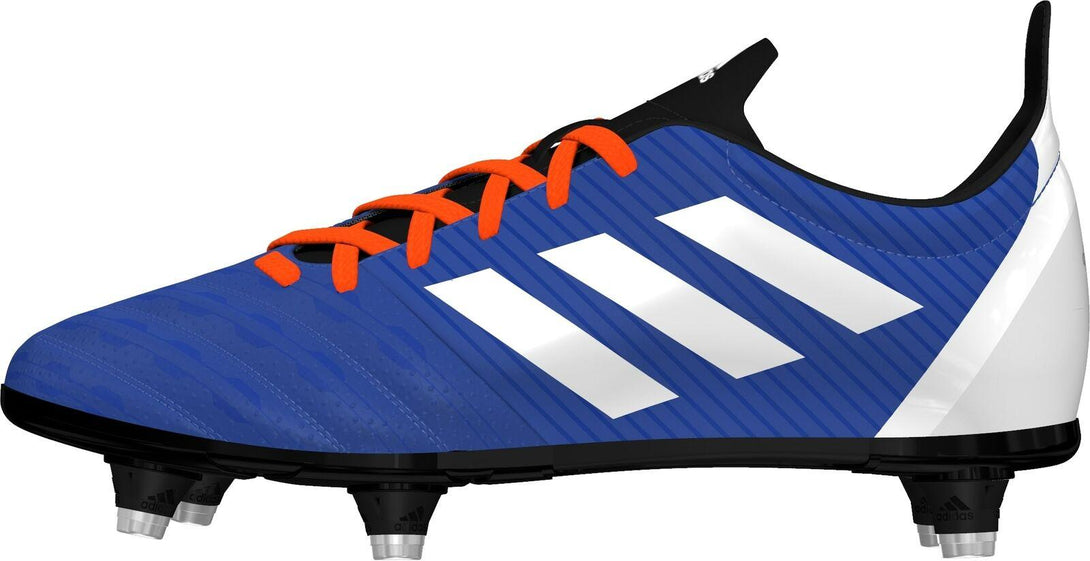 Rugby Heaven Adidas Malice Kids Soft Ground Blue Rugby Boots - www.rugby-heaven.co.uk