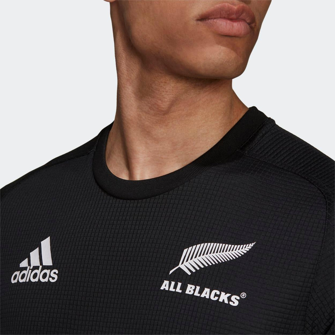 Rugby Heaven adidas Mens All Blacks Rugby Primeblue Supporters Home T-Shirt - www.rugby-heaven.co.uk
