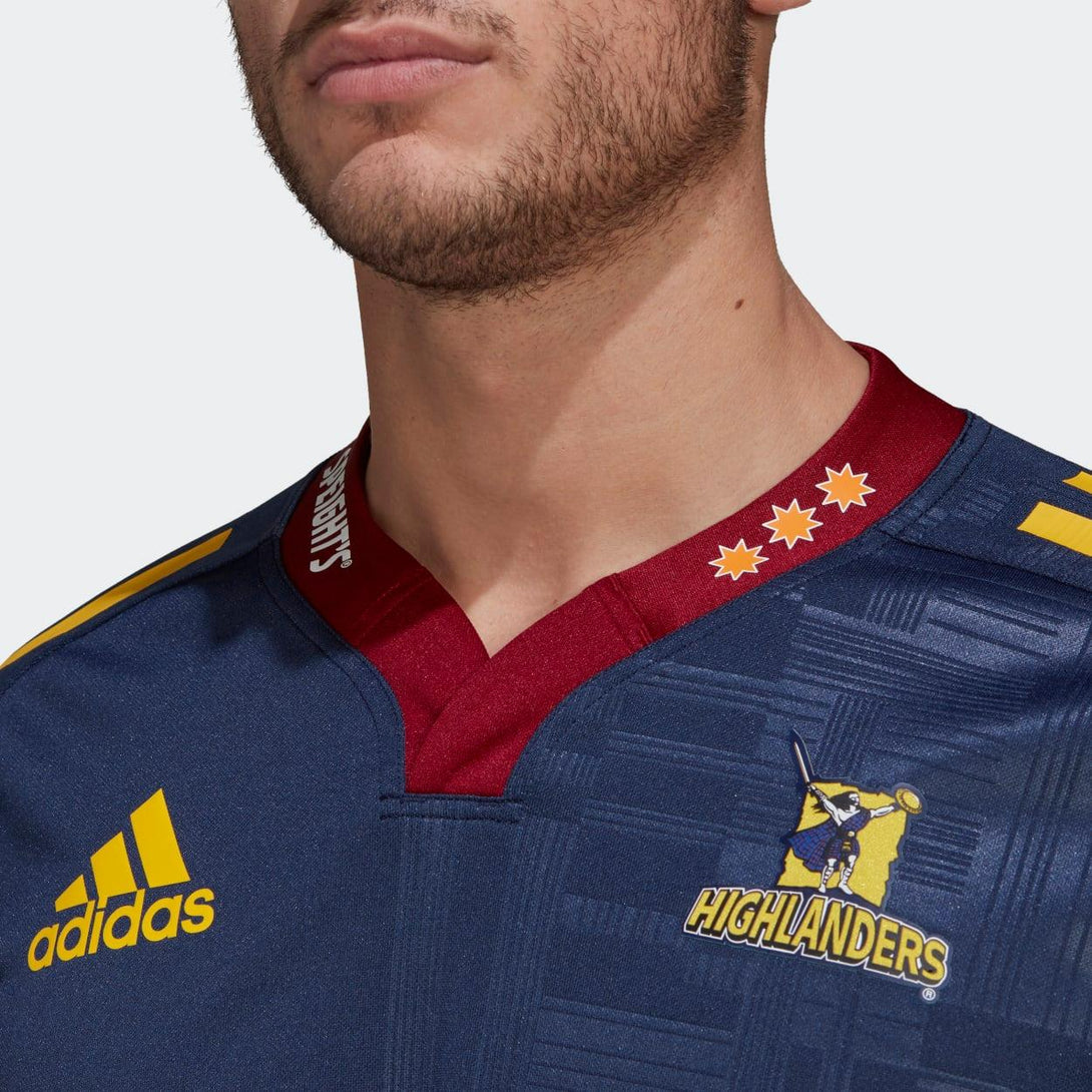 Rugby Heaven Adidas Mens Highlanders Rugby Supporters Home Jersey - www.rugby-heaven.co.uk