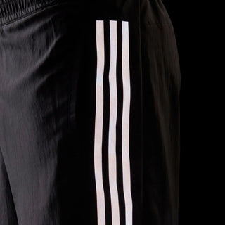 Adidas Mens Run Icon Full Reflective 3-Stripes Shorts Black 