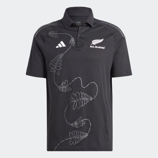 Rugby Heaven Adidas New Zealand All Black Mens Rugby World Cup 2023 Polo - www.rugby-heaven.co.uk
