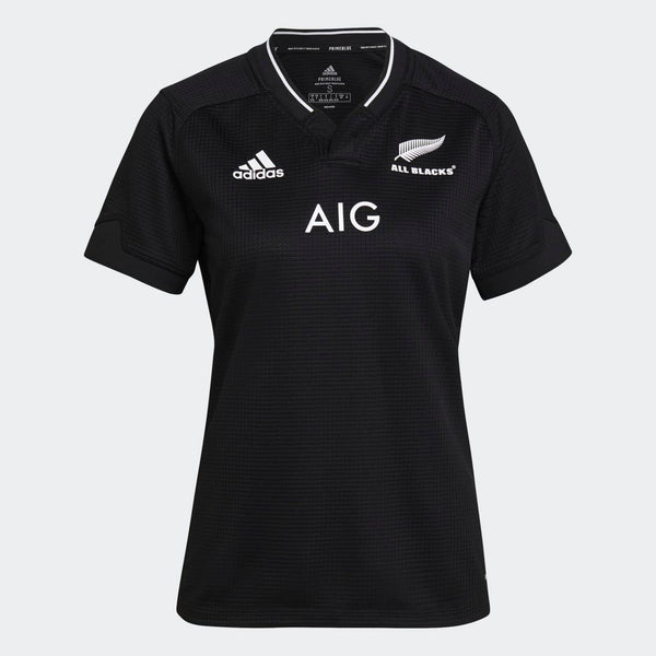 Rugby Heaven adidas Womens All Blacks Primeblue Supporters Home Rugby Shirt - www.rugby-heaven.co.uk