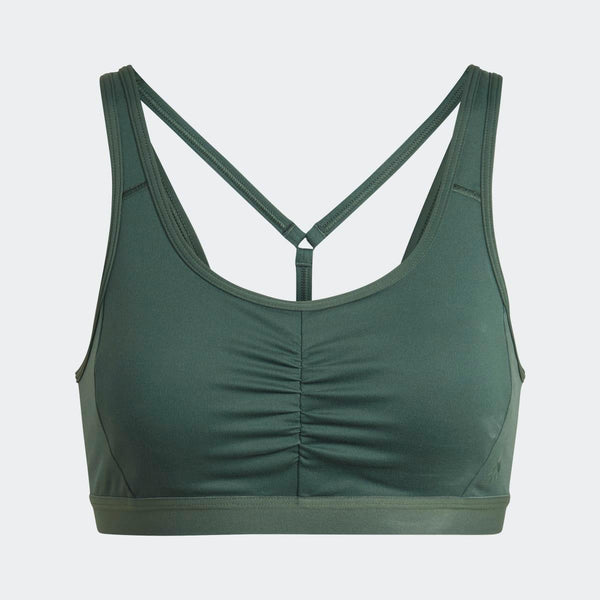 Rugby Heaven adidas Womens Core Essentials Medium-Support Bra Green - www.rugby-heaven.co.uk