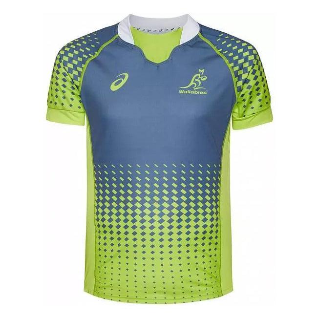 Rugby Heaven ASICS Australia Wallabies Mens Training Match Rugby Shirt - www.rugby-heaven.co.uk