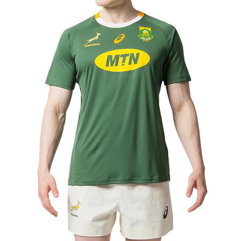 Rugby Heaven ASICS South Africa Springboks Mens Home Fan T-Shirt - www.rugby-heaven.co.uk