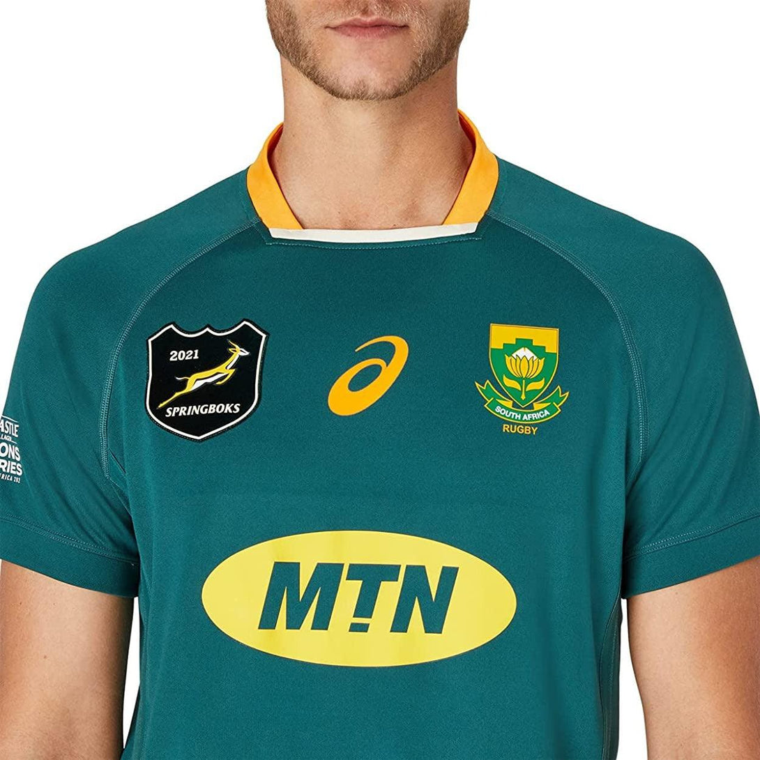 Rugby Heaven ASICS South Africa Springboks Mens Lions Series Home Rugby Shirt - www.rugby-heaven.co.uk