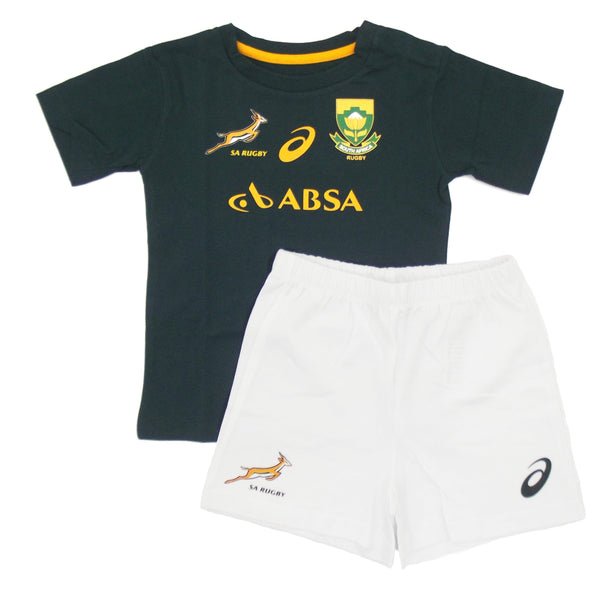 Rugby Heaven Asics Springboks South Africa Home Match Infants Kit 14/15 - www.rugby-heaven.co.uk