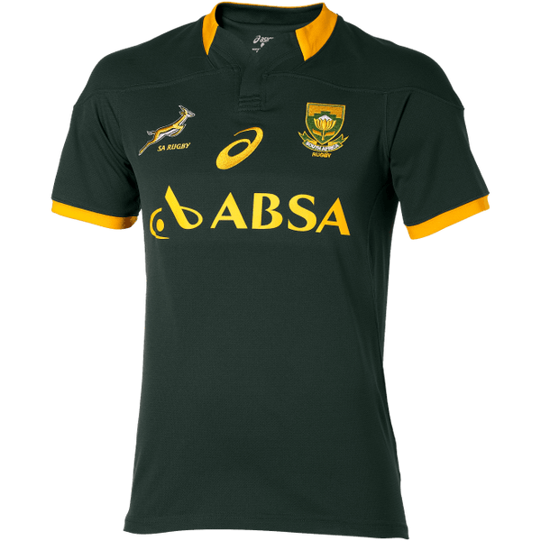 Rugby Heaven Asics Springboks South Africa Home Match Rugby Shirt Kids 14/15 - www.rugby-heaven.co.uk