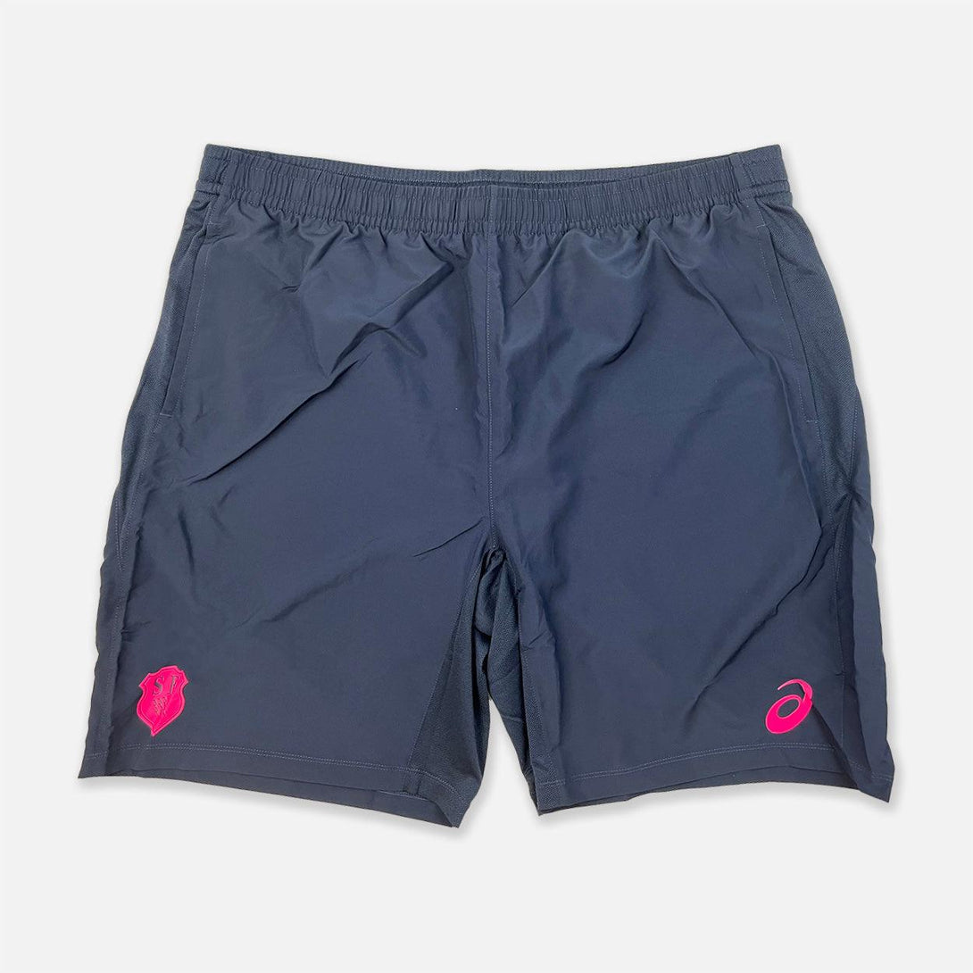 Rugby Heaven Asics Stade Francais Mens 9" Woven Shorts - www.rugby-heaven.co.uk