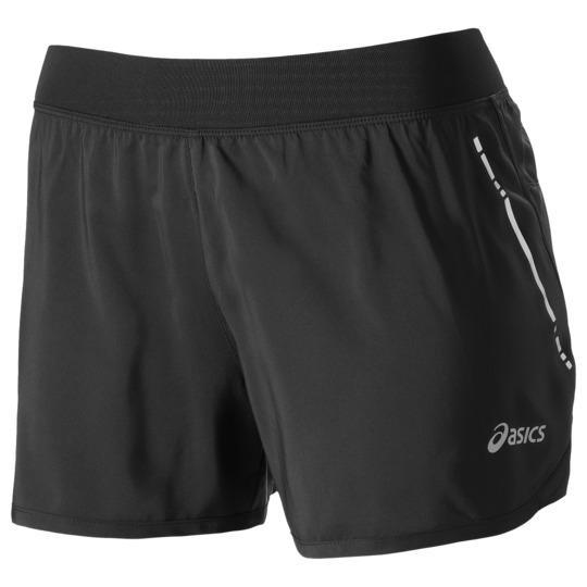 Rugby Heaven Asics Woven Womens 3.5 Inch Black Shorts - www.rugby-heaven.co.uk