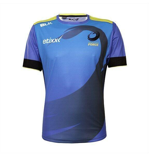 Rugby Heaven BLK Western Force Training T-Shirt Adults - www.rugby-heaven.co.uk