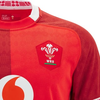 Macron Wales WRU 2025/26 Junior Home Rugby Shirt