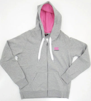 Canterbury Classic Ladies Classic Marl/Pink Zip Through Hoody