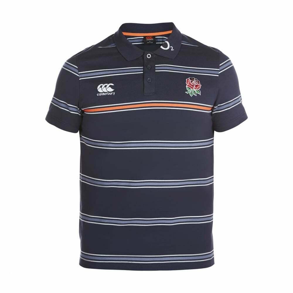 Rugby Heaven Canterbury England 2016 Cotton Rugby Shirt Stripe Polo - www.rugby-heaven.co.uk
