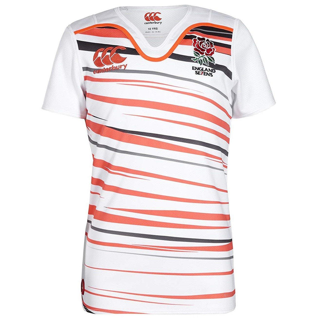 Rugby Heaven Canterbury England 7s Kids Home Rugby Shirt - www.rugby-heaven.co.uk