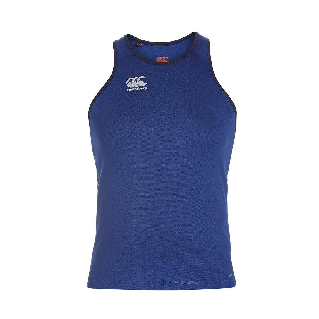 Rugby Heaven Canterbury Essentials Poly Adults Sodalite Blue Singlet Ss15 - www.rugby-heaven.co.uk