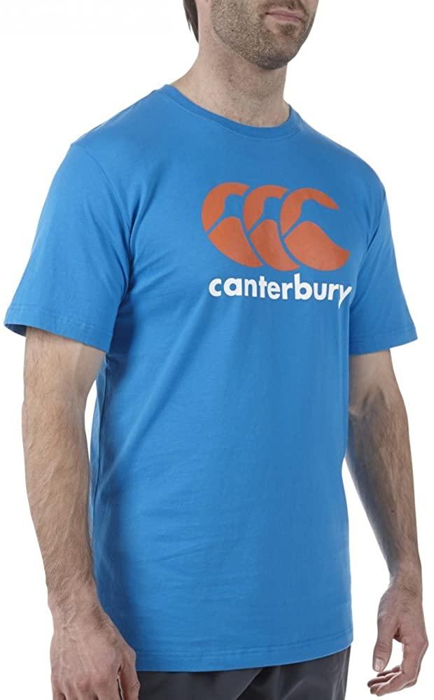 Rugby Heaven Canterbury Flag Logo Aster Blue Adults T-Shirt Ss15 - www.rugby-heaven.co.uk