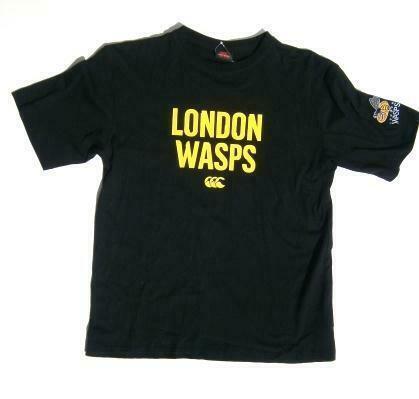 Rugby Heaven Canterbury London Wasps Graphic Kids Black T-Shirt - www.rugby-heaven.co.uk