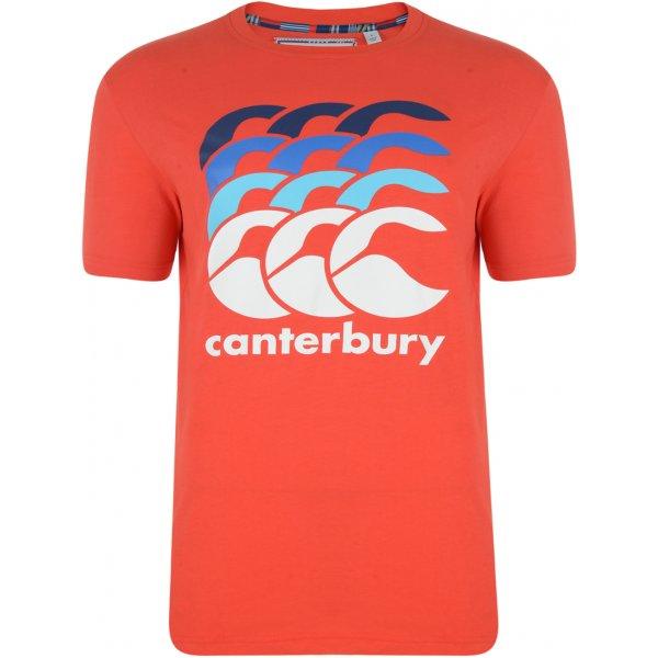 Rugby Heaven Canterbury Mens SS14 Poppy Graduated Print T-Shirt - www.rugby-heaven.co.uk