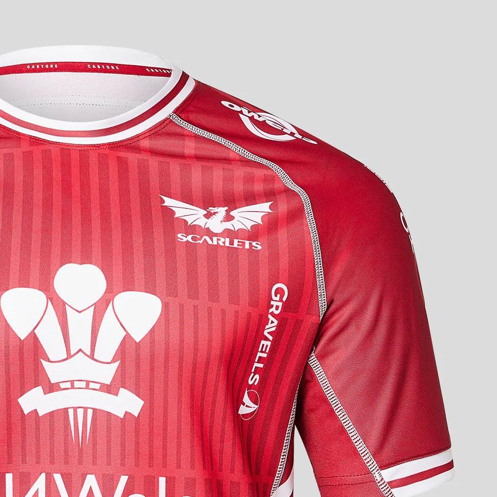 Rugby Heaven Castore Scarlets Kids Home Rugby Shirt - www.rugby-heaven.co.uk