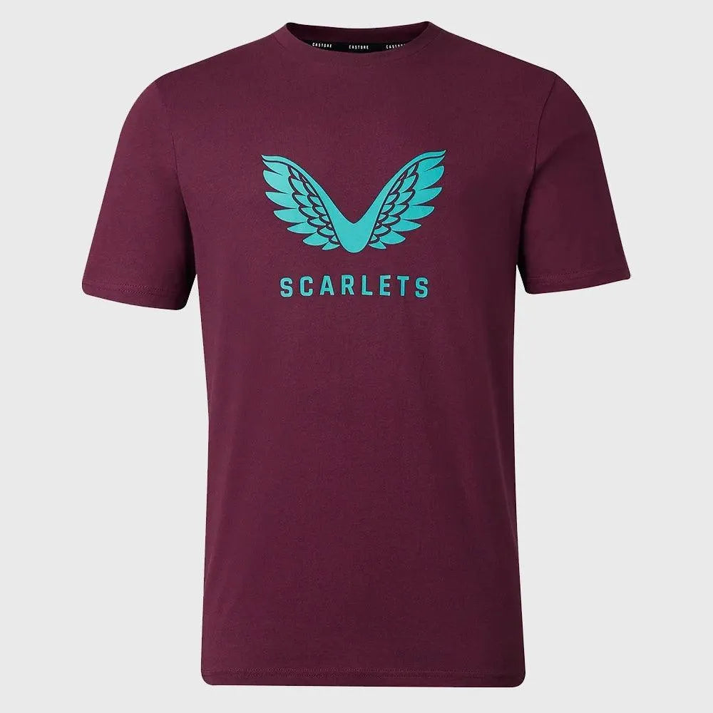 Castore Scarlets Mens Travel Logo Tee – Rugby Heaven