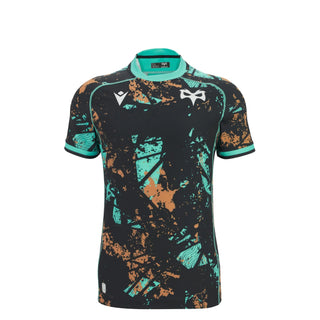 Macron Ospreys Rugby 2025/26 Kids Training Rugby Shirt