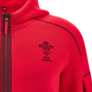 Macron Wales WRU 2025/26 Kids Players Travel Zip Hoody