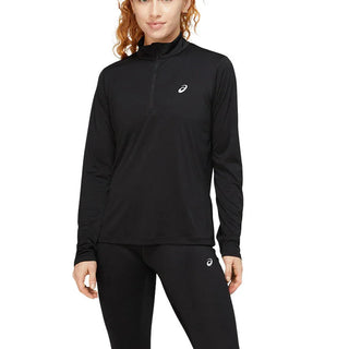 ASICS Womens Silver ½ Zip Top