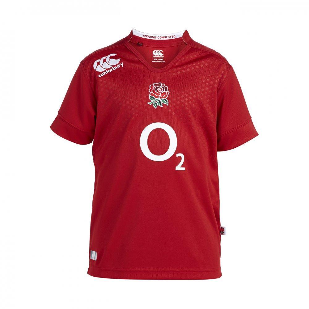 Rugby Heaven England 2014/15 Alternate Red Kids Pro Rugby Shirt - www.rugby-heaven.co.uk
