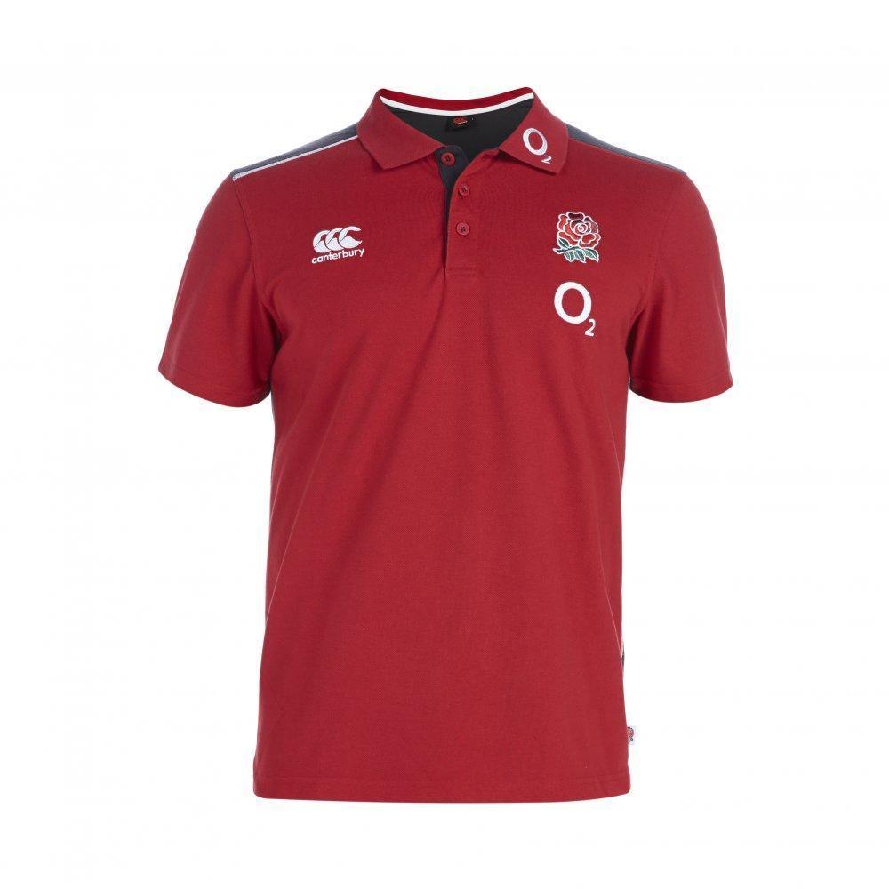 Rugby Heaven England 2014/15 Cotton Crimson Red Kids Training Polo - www.rugby-heaven.co.uk