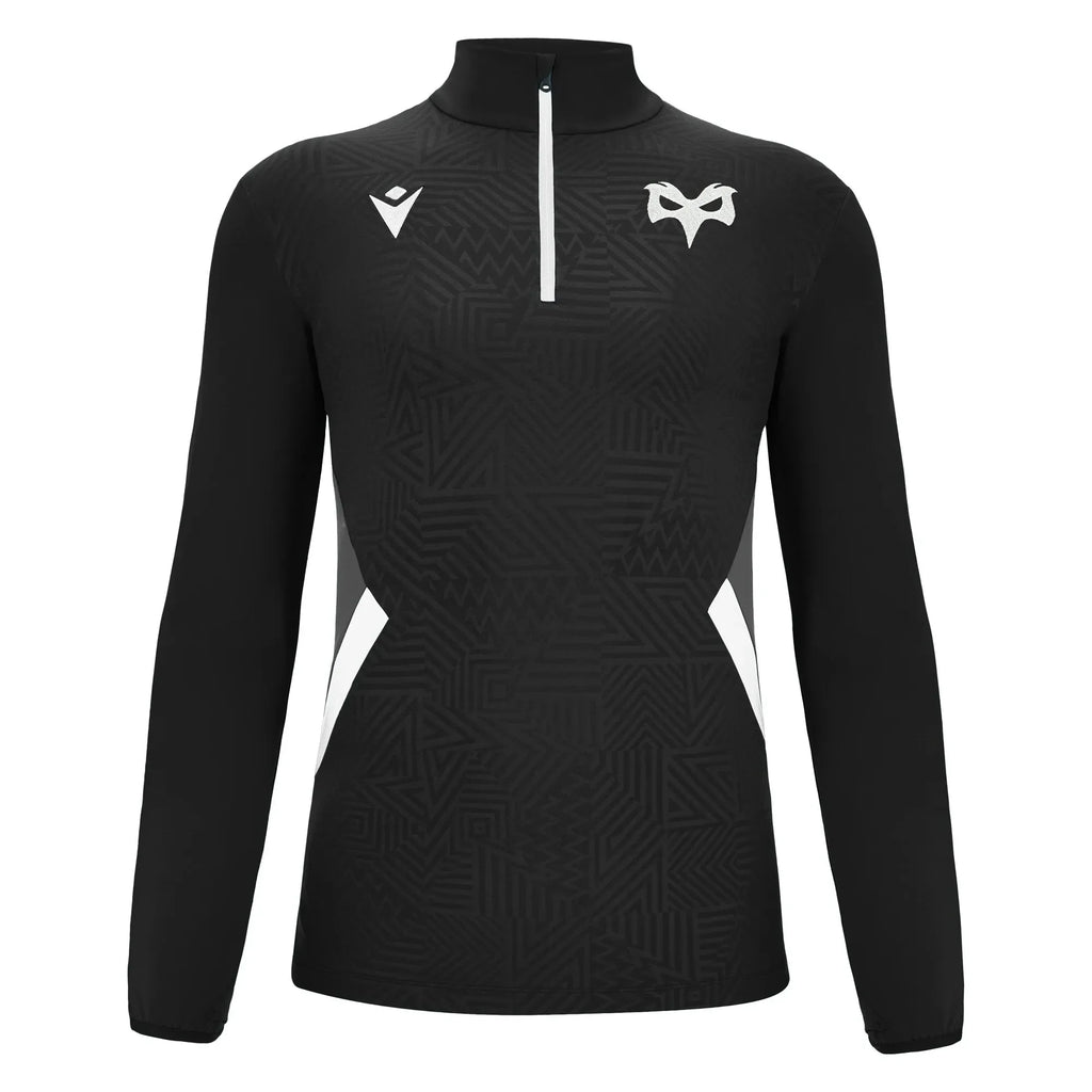 Macron Ospreys Rugby 2024/25 Adults ¼ Zip 3D Training Top – Rugby Heaven