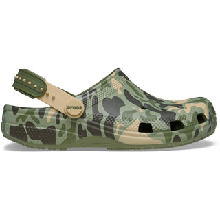 Crocs Classic Strap-Back Camo Kids Clogs