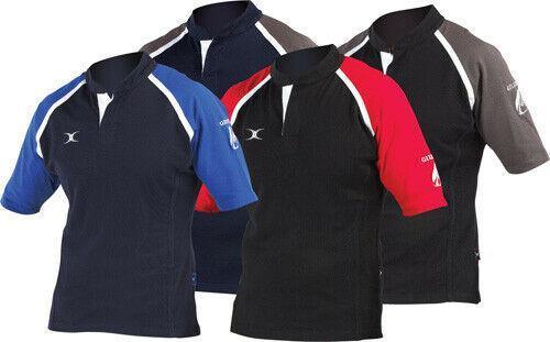 Rugby Heaven Gilbert Adults Black/Red Warrior Rugby Shirt - www.rugby-heaven.co.uk