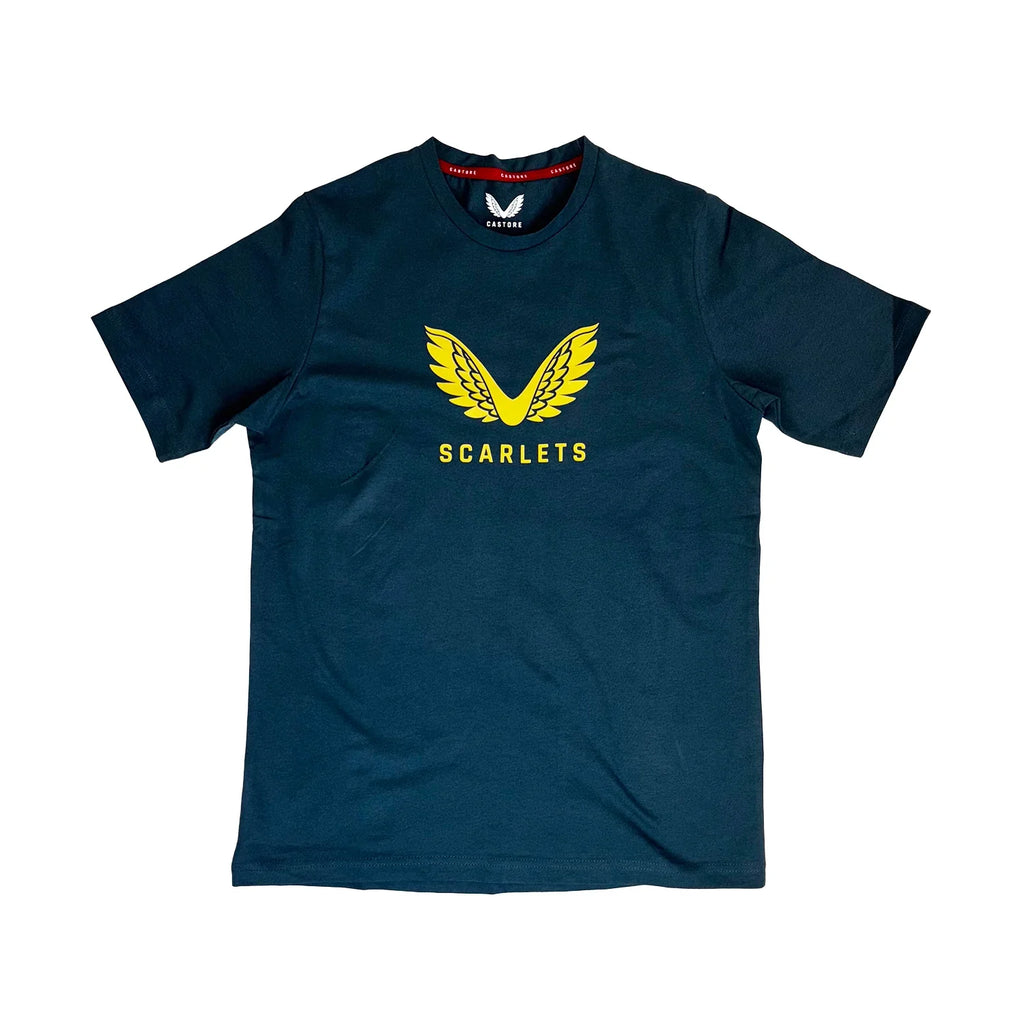 Castore Scarlets Rugby Kids Cotton Logo T-Shirt – Rugby Heaven